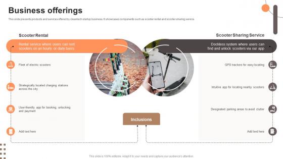 Business Offerings Electric Scooter Rental Go To Market Strategy GTM SS V