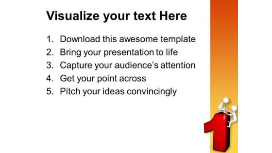 Business Partners Help You Succeed PowerPoint Templates Ppt Backgrounds For Slides 0713