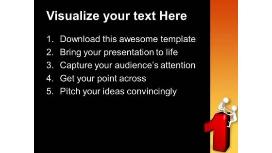 Business Partners Help You Succeed PowerPoint Templates Ppt Backgrounds For Slides 0713
