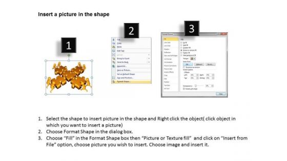 Business People 3d Men With Golden Puzzle PowerPoint Templates Ppt Backgrounds For Slides