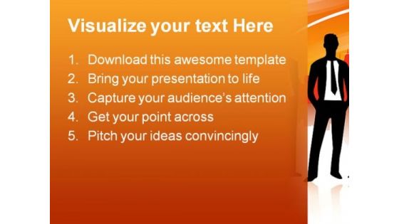 Business People Abstract PowerPoint Template 1110