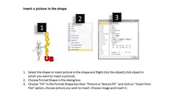Business People Clip Art Contact For Organization By 3d Graphics PowerPoint Slides