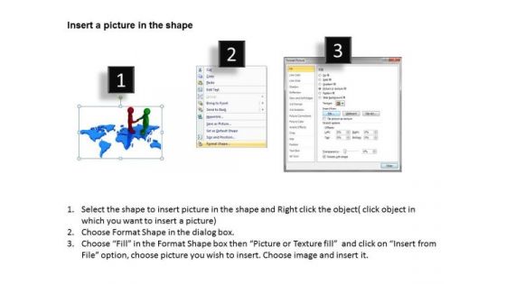 Business People Clip Art On World Map PowerPoint Presentations Templates