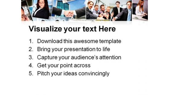 Business People Collage Success PowerPoint Templates And PowerPoint Backgrounds 0811