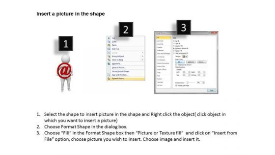 Business People Create An Email Account Technology Theme PowerPoint Slides