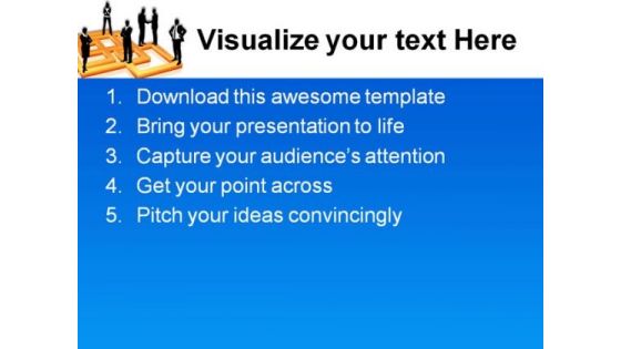 Business People Global Communication PowerPoint Themes And PowerPoint Slides 0511