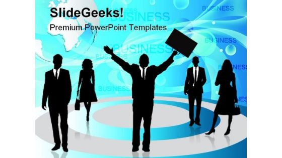 Business People Global PowerPoint Templates And PowerPoint Backgrounds 0611