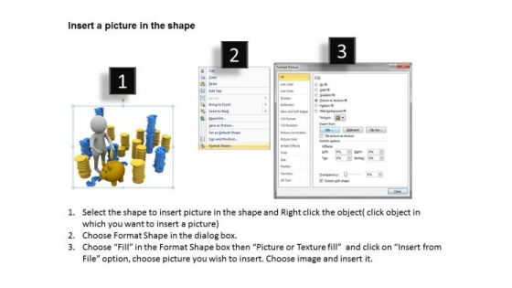 Business People Pictures 3d Man Saving Concept PowerPoint Templates Ppt Backgrounds For Slides