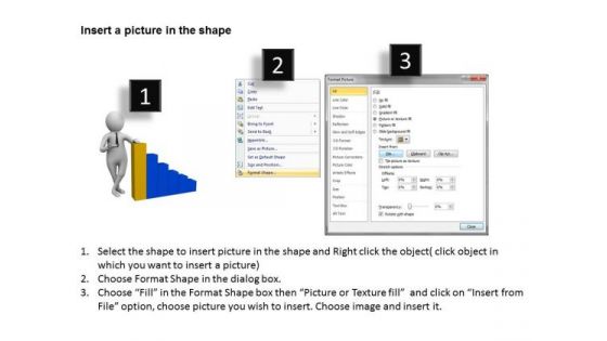 Business People Pictures Its Height With Bar Graph PowerPoint Templates Ppt Backgrounds For Slides