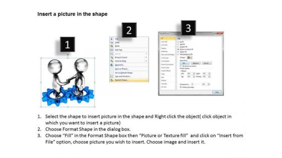 Business People Walking 3d Man Gears PowerPoint Templates Download Deal Slides