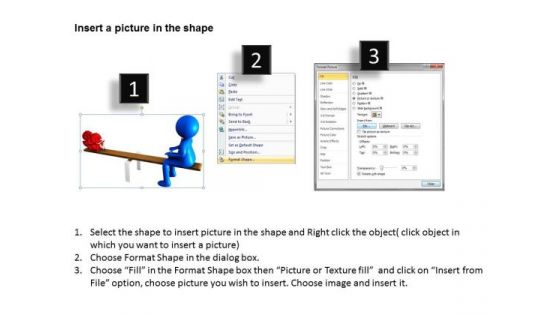 Business People Walking 3d Man Playing With Money Dollar Balance PowerPoint Slides
