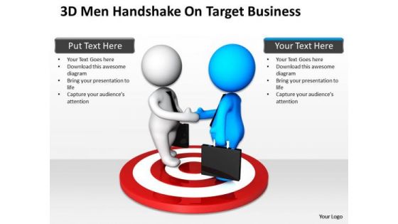 Business People Walking On Target PowerPoint Templates Free Download Slides