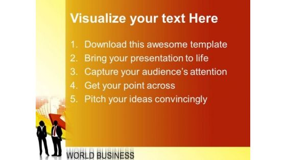 Business People With Arrow Global PowerPoint Templates And PowerPoint Themes 0412