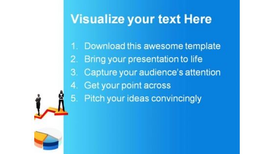Business People With Pie Marketing PowerPoint Templates And PowerPoint Backgrounds 0511