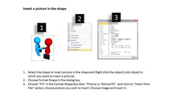 Business Persons 3d Men Dealing Partnership PowerPoint Templates