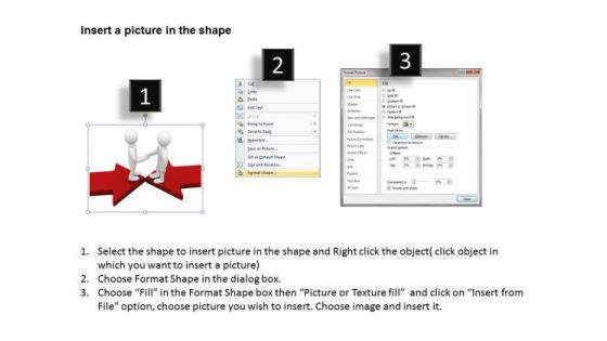 Business Persons And Talking Arrow PowerPoint Templates Download
