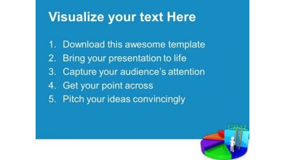 Business Pie Chart For Goal Achievement PowerPoint Templates Ppt Backgrounds For Slides 0613