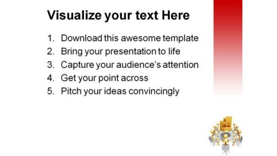Business Pie Meeting Success PowerPoint Templates And PowerPoint Backgrounds 0711