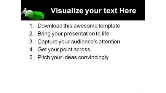 Business Pie People PowerPoint Template 0510