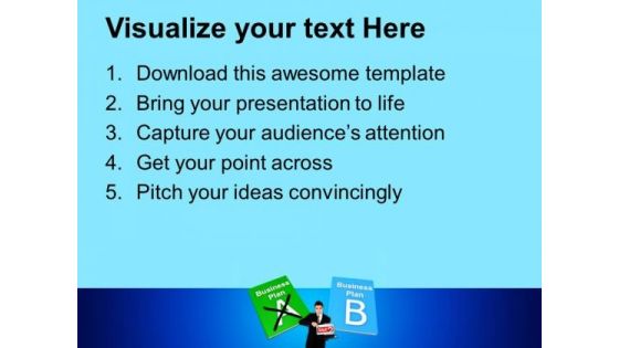 Business Plan A And Plan B PowerPoint Templates And PowerPoint Themes 1012