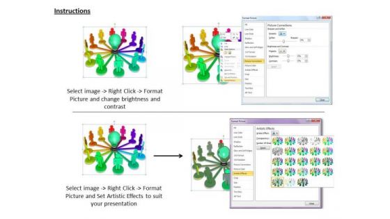 Business Plan And Strategy 3d People Linked To Idea Character Modeling