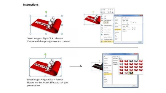 Business Plan And Strategy 3d People On Success Path Character Modeling
