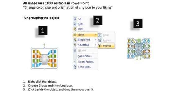 Business Plan And Strategy 4 Items Linked To One Strategic Planning Template Ppt Slide