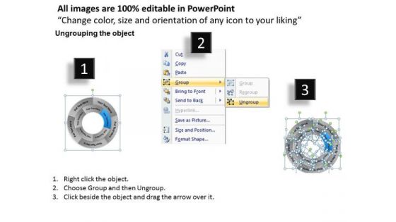 Business Plan And Strategy Concentric Circular Process 5 Stages
