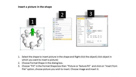 Business Plan Diagram 3d Men Circle Team Work PowerPoint Templates