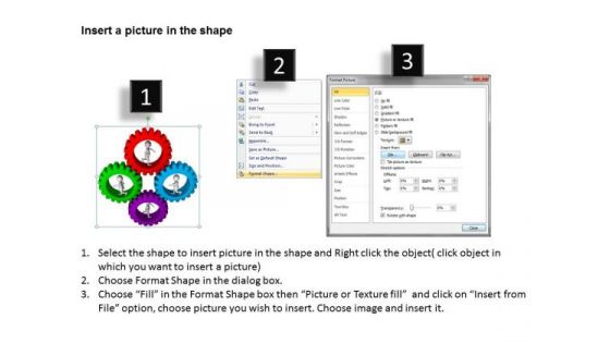 Business Plan Diagram 3d Men Inside The Gear PowerPoint Slides