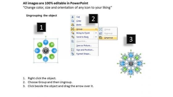 Business Plan Diagram 8 Stages Circular Resource Allocation Chart PowerPoint Slides