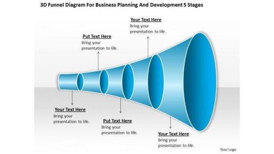 Business Planning And Development 5 Stages Ppt Cost Of PowerPoint Slides