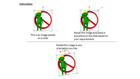 Business Planning Strategy 3d Man Stops With Hands Basic Concepts