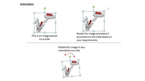 Business Planning Strategy 3d Man Walking Towards Goal Basic Concepts