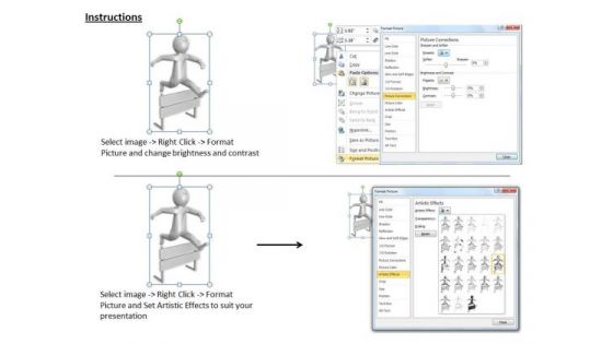 Business Policy And Strategy 3d Man Jumping Over Hurdle Adaptable Concepts