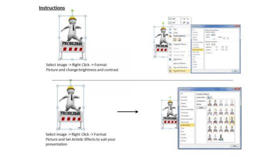 Business Policy And Strategy 3d Man Jumping Over Problems Adaptable Concepts