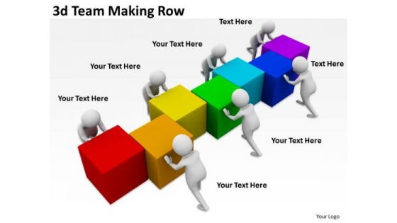 Business Policy And Strategy 3d Team Making Row Concepts