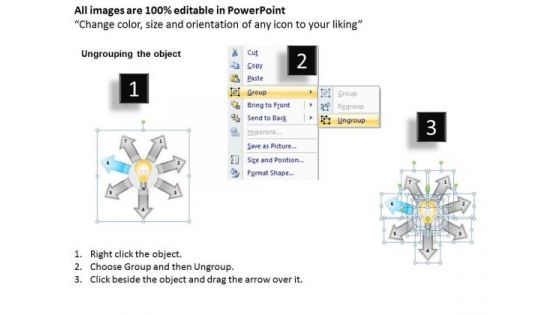 Business Policy And Strategy 7 Directional Arrows Circular Manner Ppt PowerPoint