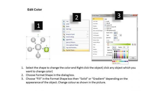 Business PowerPoint Examples 5 Stages Hub And Spoke Centralized Process Ppt Slides