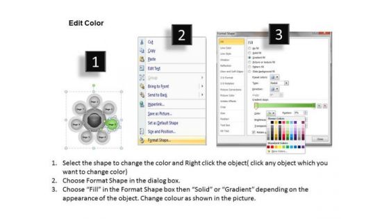 Business PowerPoint Examples 7 Stages Hub And Spoke Diagram Ppt Templates