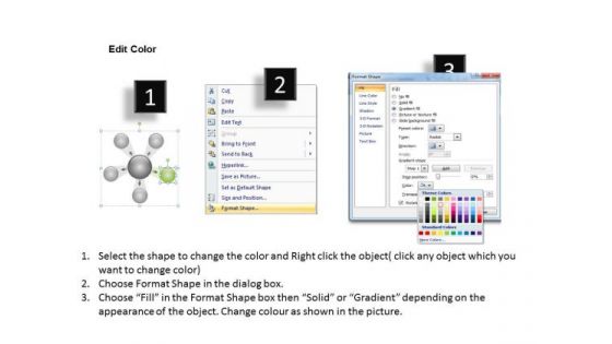 Business PowerPoint Presentations Procedure Circular Process Slides