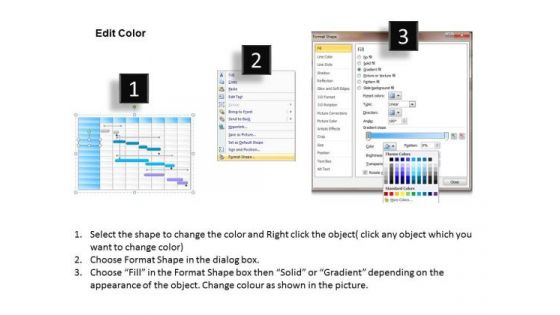 Business PowerPoint Template 12 Staged Six Monthly Gantt Chart Ppt Slides