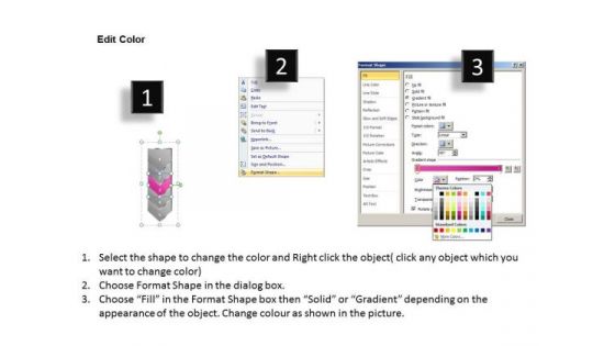 Business PowerPoint Template Arrow 5 Stages 1 Management Design
