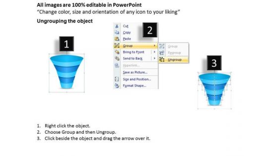 Business PowerPoint Template Funnel Process 5 Step For Growth Ppt Slides