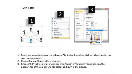 Business PowerPoint Template Network Building With Leadership Ppt Templates