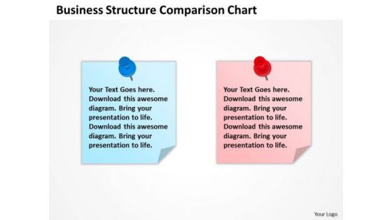 Business PowerPoint Template Structure Comparison Chart Ppt Slides