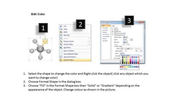 Business PowerPoint Templates Free Download Procedure Target Chart
