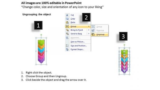 Business Ppt Background Arrow 6 Stages 1 Design