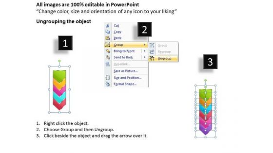 Business Ppt Background Vertical Phase Diagram Illustrated Through Arrow 1 Graphic