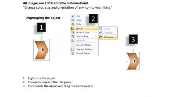 Business Ppt Sequential Representation Of 5 Steps Using Arrows 6 Design
